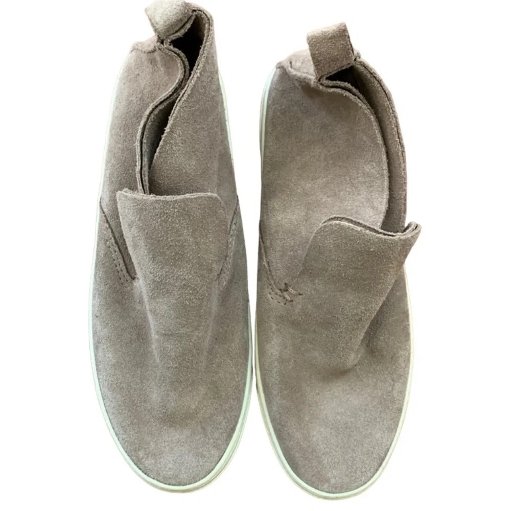 Dv Dolce Vita Women’s Size 6 1/2 Brown Suede Leather Slip On High Top Sh…